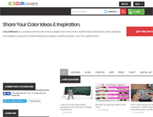 Tablet Screenshot of colourlovers.com